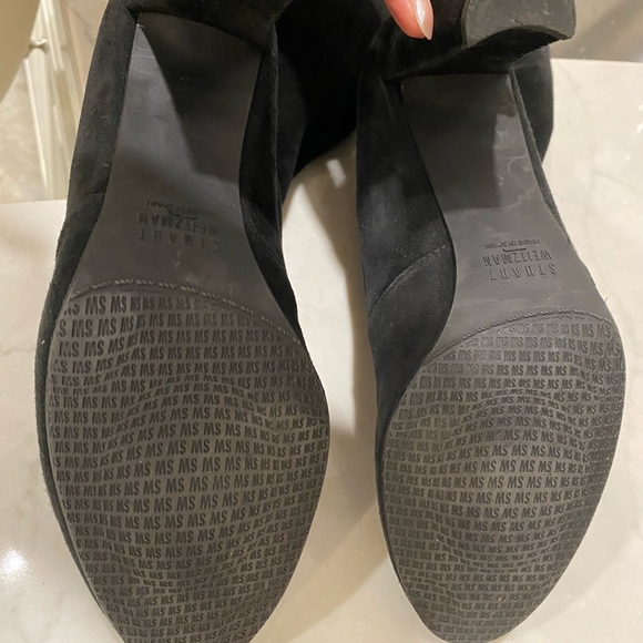 Stuart Weitzman Highland Black Suede Boots. Women’s Size 8 - Picture 13 of 14